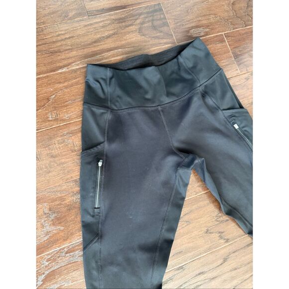 Athleta Black Zipper Pocket 29” Leggings Small - Picture 3 of 7